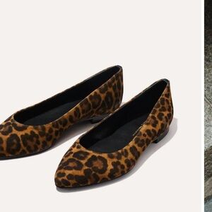 Margaux Leopard Pointe Flat Size 40